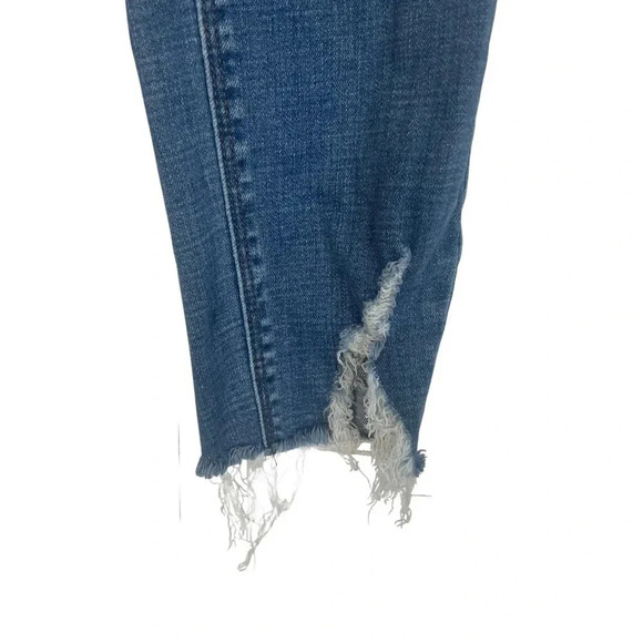 Gibson latimer raw hem distressed skinny jeans Size •12 womens medium wash - Picture 7 of 7